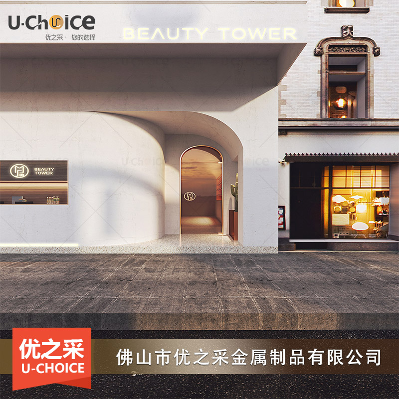 中式風格不銹鋼線條裝飾效果圖