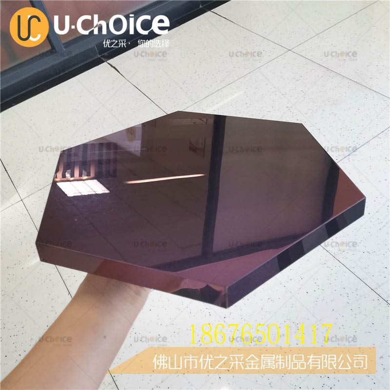 鏡面亂紋紫羅蘭蜂窩板 裝飾沖壓不銹鋼板加工裝飾板